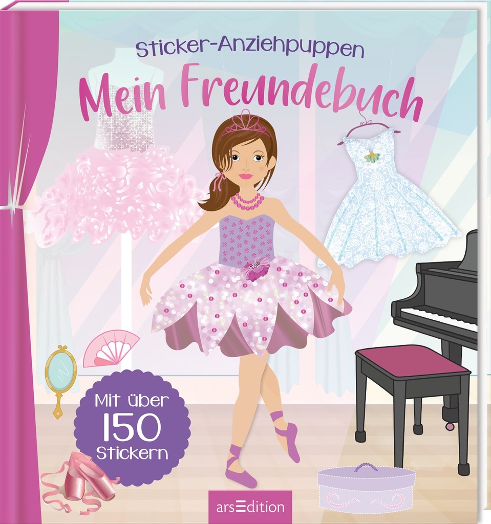 [4014489140177] Sticker-Anziehpuppen – Mein Freundebuch (Ballerina)