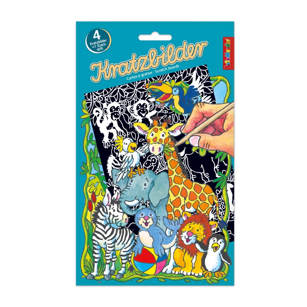 Kratzbilder Wildtiere