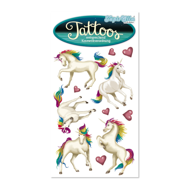 TapirElla Tattoo Einhorn Luna