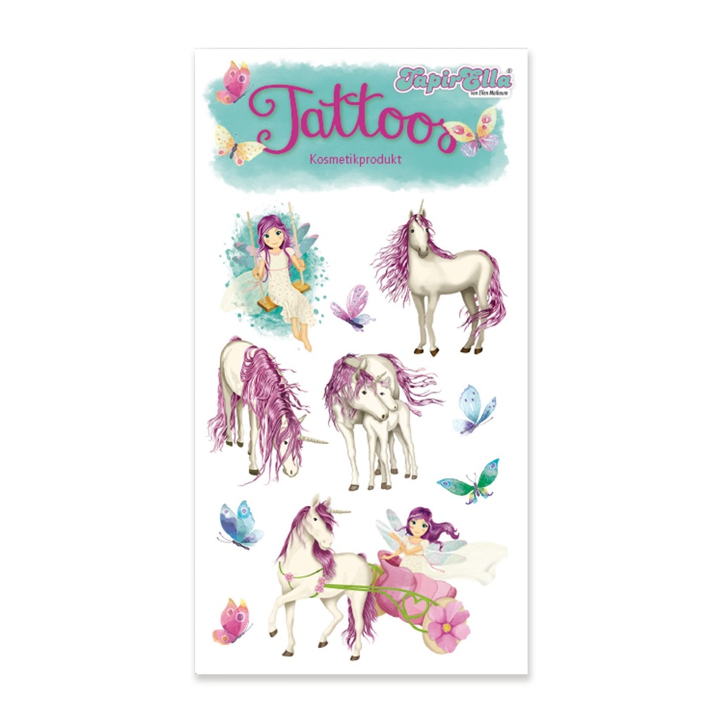 [4026477447182] TapirElla Tattoo Einhorn mit Elfe