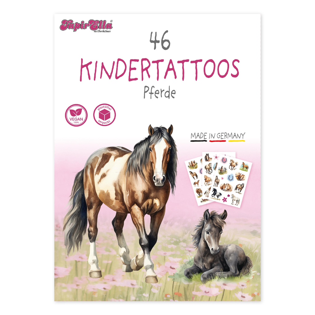 Kindertatoos Pferde