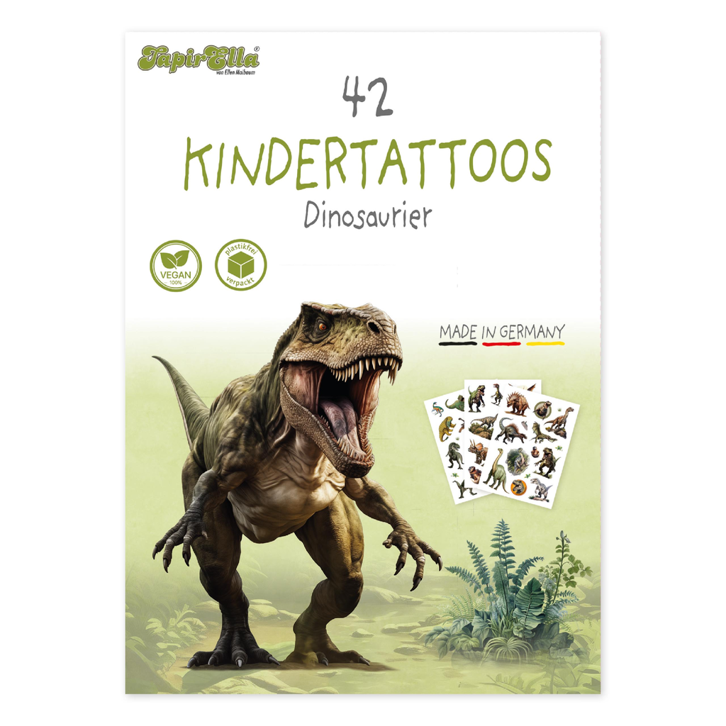 Kindertatoos Dinosaurier