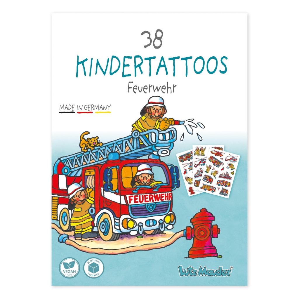 Kindertatoos Feuerwehr