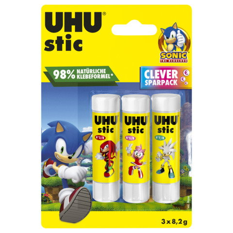 UHU Klebestift stic 3x8,2g BTS 2025 gelb