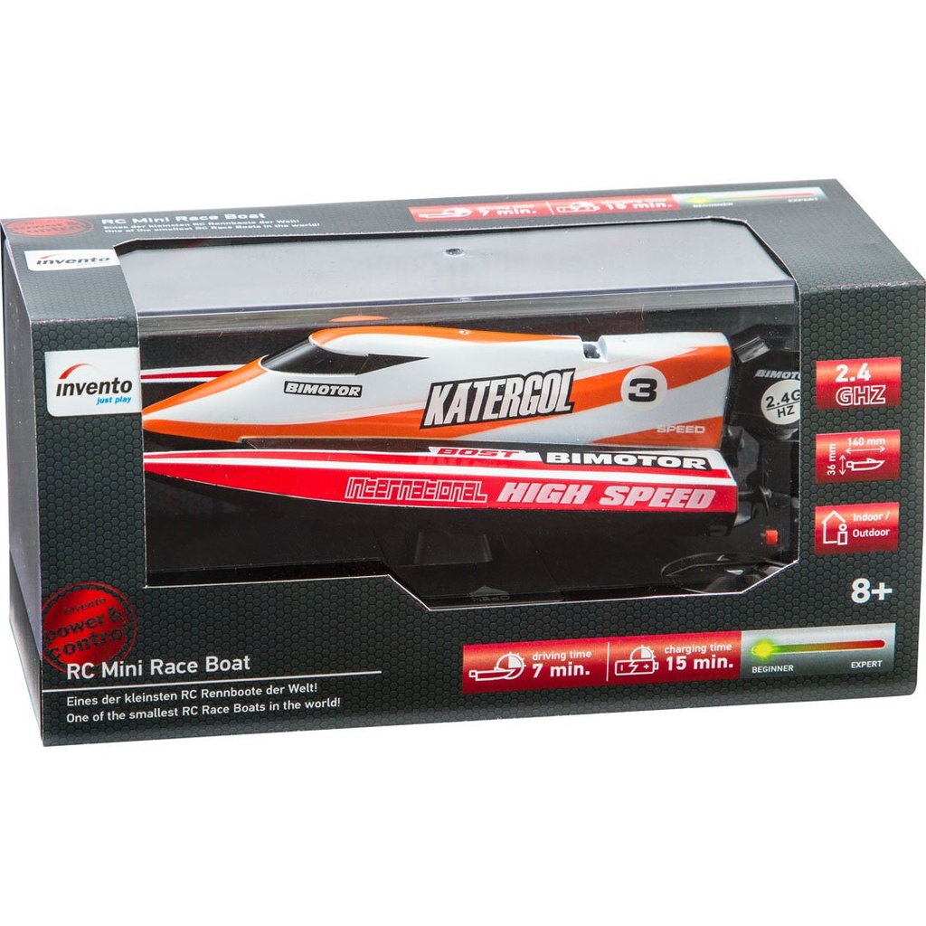 [4031169255600] RC: Mini Race Boat Red 2,4 GHz