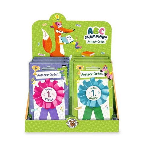 ABC Ansteck-Orden "Du bist 1. Klasse"