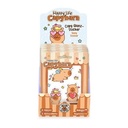 Happy Life Capybara Capy Glanz-Sticker