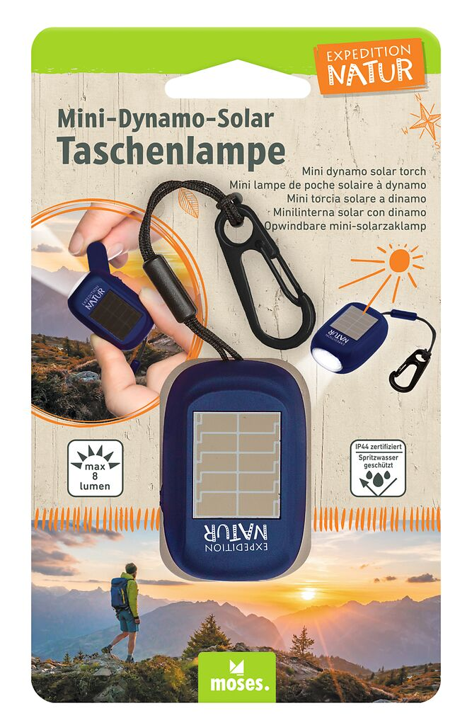  Mini-Dynamo-Solar Taschenl.
