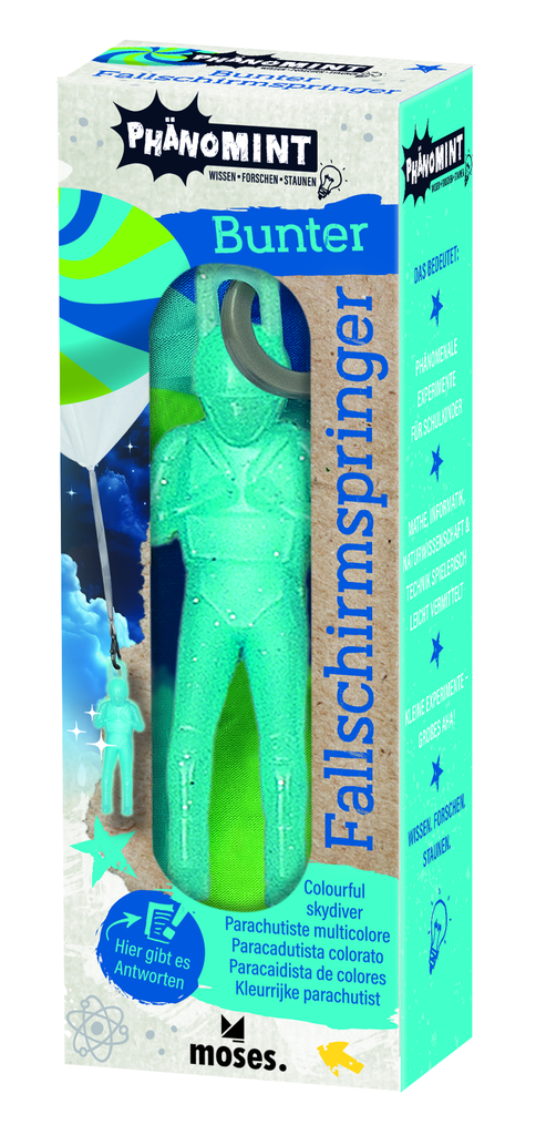 Bunter Fallschirmspringer