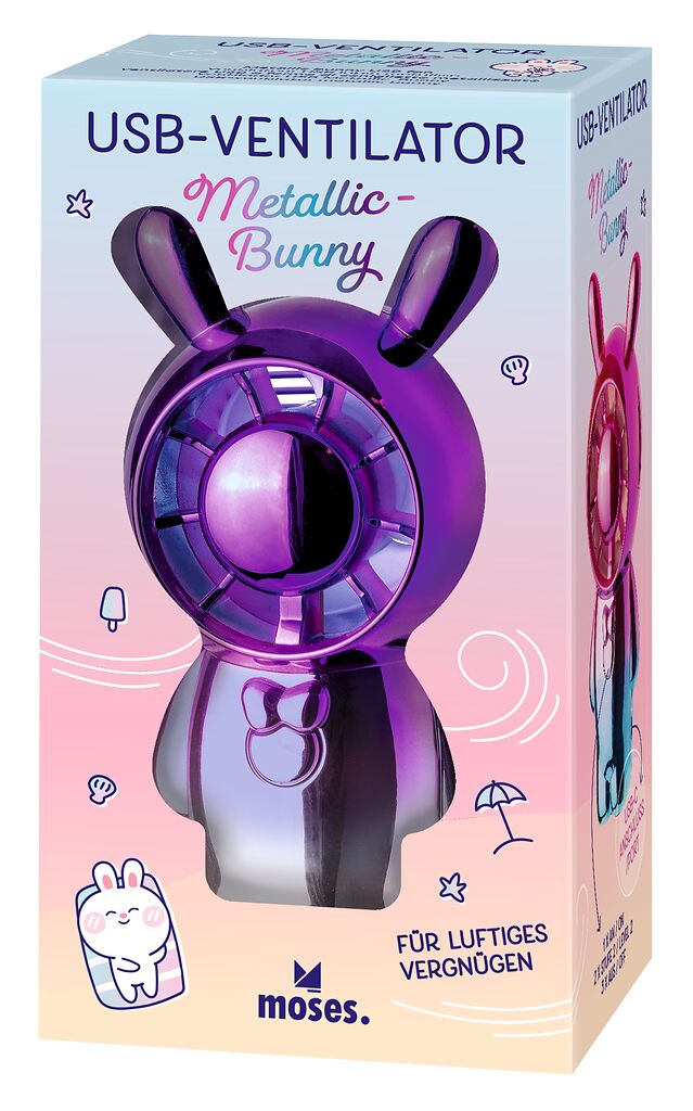 USB-Ventilator Metallic-Bunny