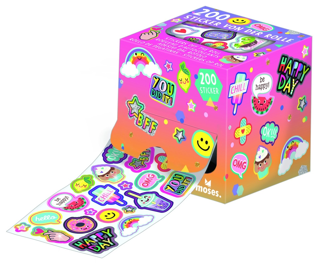 [4033477382641] Happy Day Sticker vd Rolle