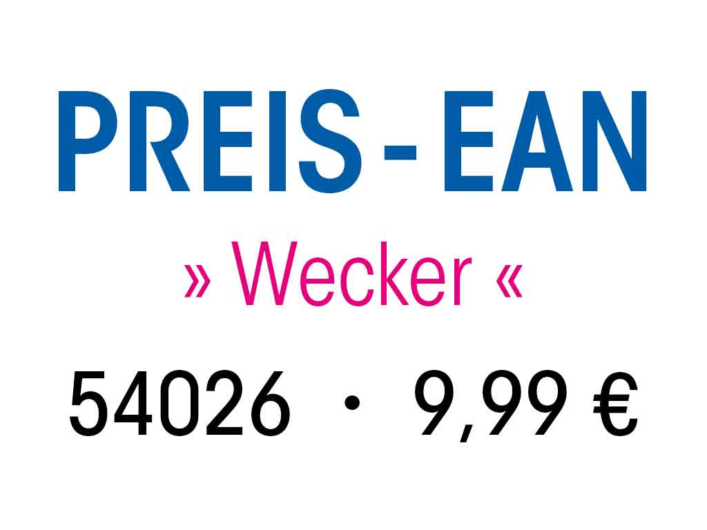 Wecker Preisgruppe 9.99 €