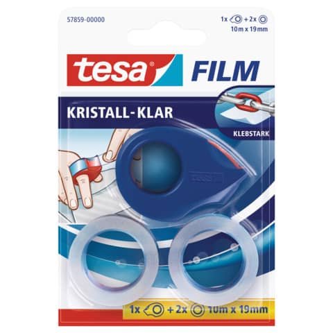 tesa Klebefilmabroller mit 2 Ersatzrollen 19mmx10m -10 %