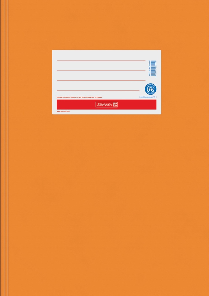 [4061947033410] Hefthülle A4, Papier extrastark, orange