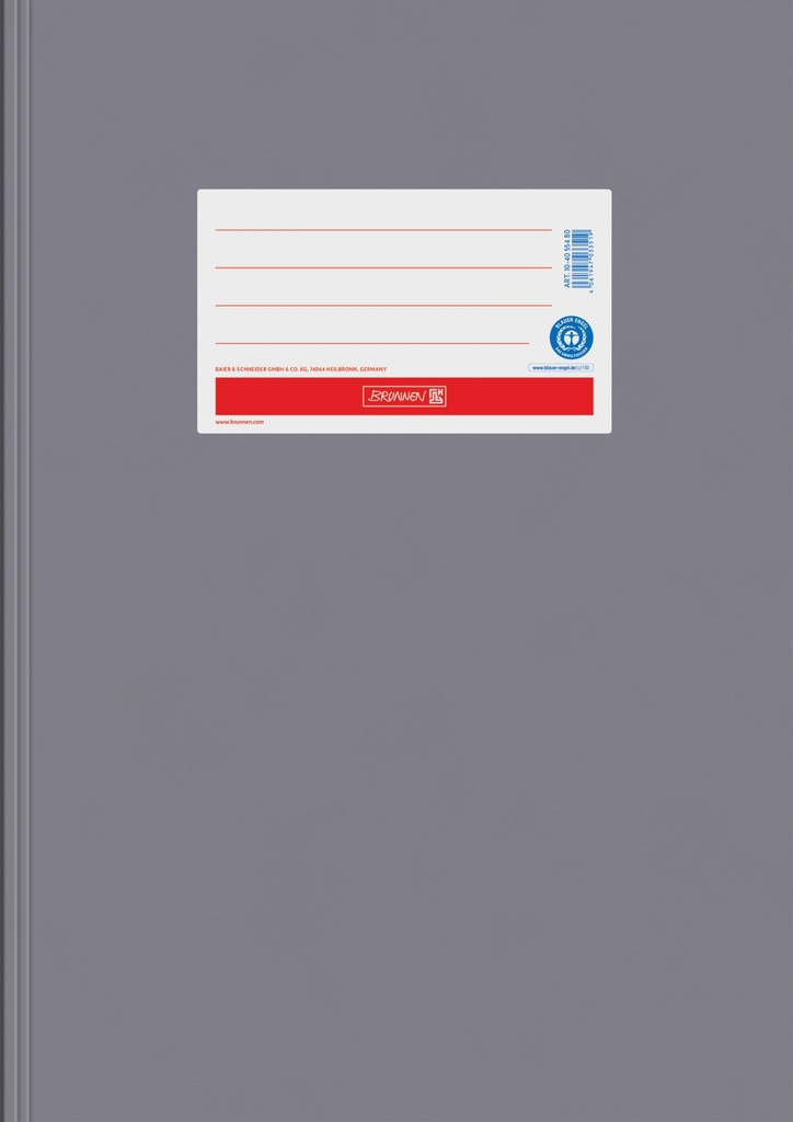 [4061947033519] Hefthülle A4, Papier extrastark, grau