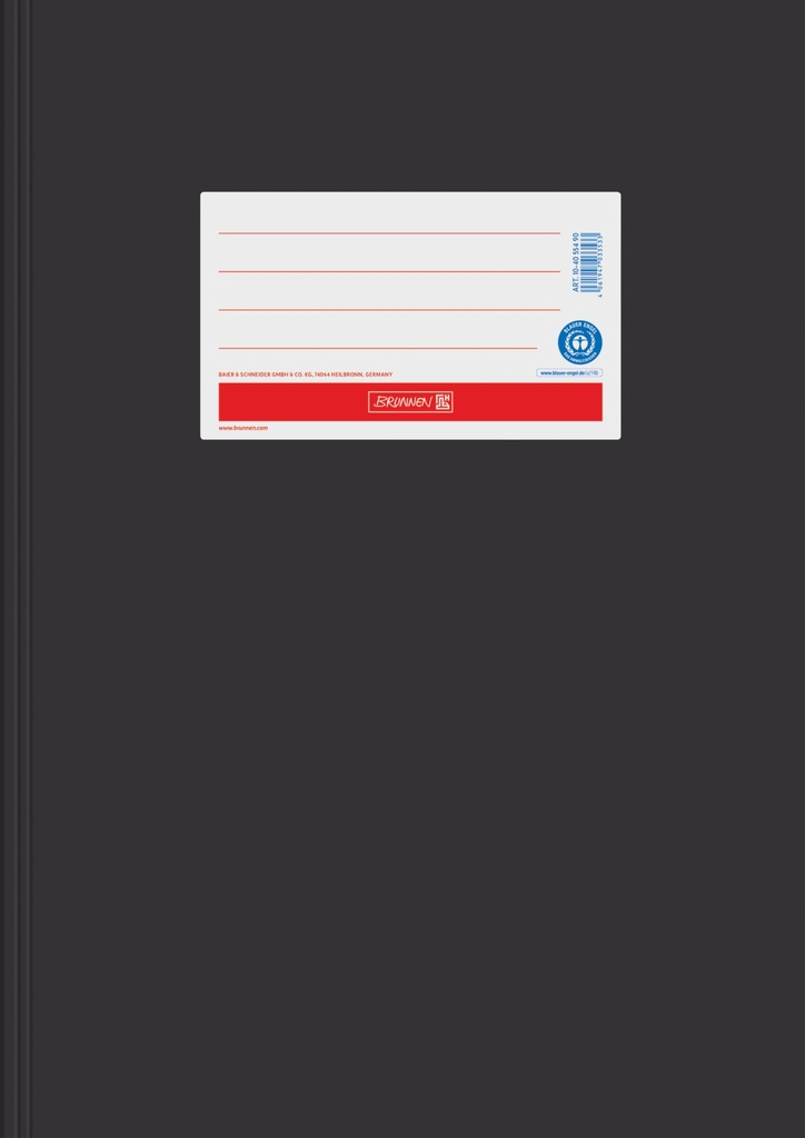 [4061947033533] Hefthülle A4, Papier extrastark, schwarz