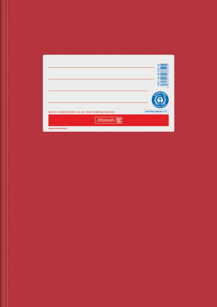 [4061947033595] Hefthülle A5, Papier extrastark, hochrot