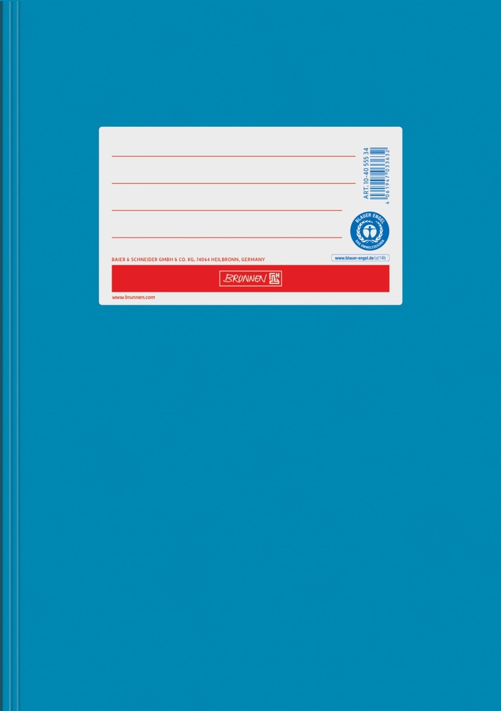 [4061947033632] Hefthülle A5, Papier extrastark, mittelblau