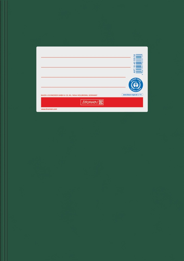 [4061947033717] Hefthülle A5, Papier extrastark, dunkelgrün