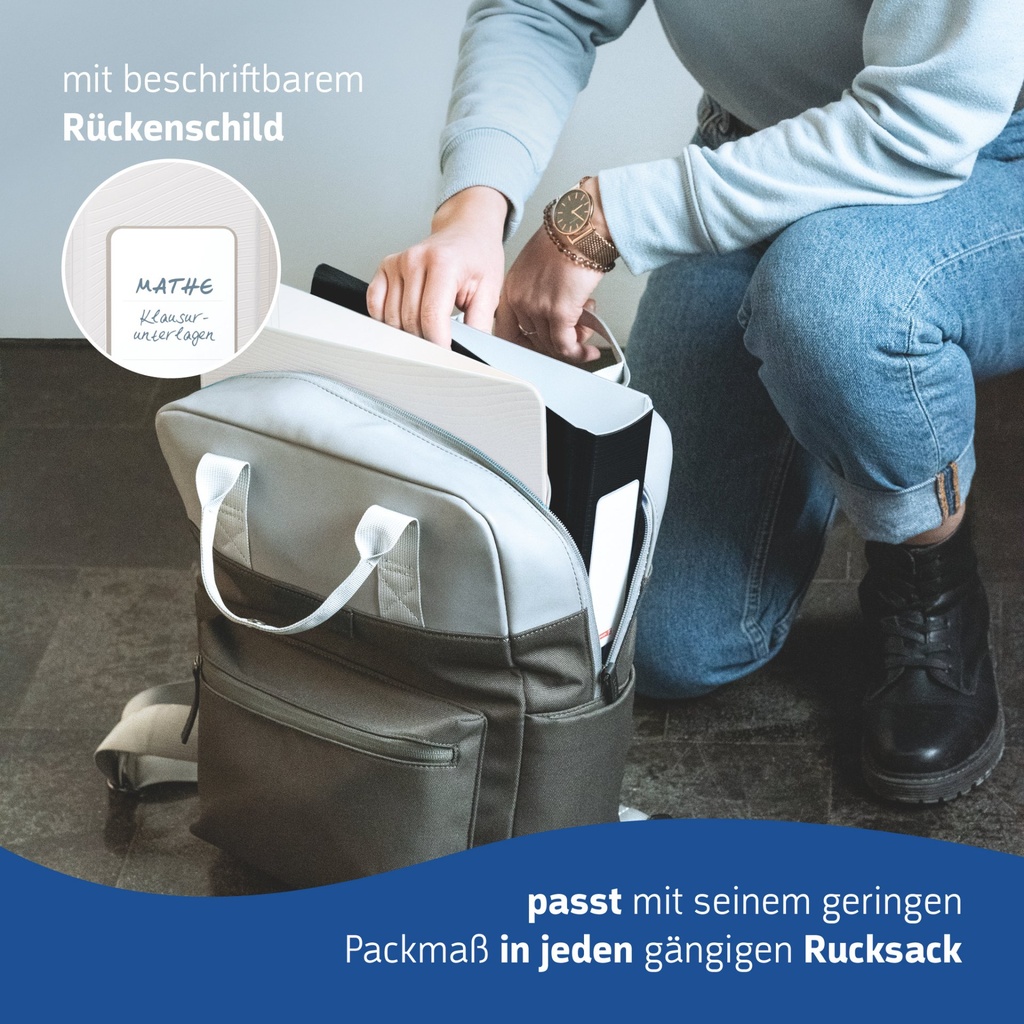 [4061947060614] Ordner 5cm Wave weiß
