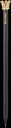 Bleistift schwarz Krone