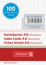 Karteikarte A8 dot ws 100St