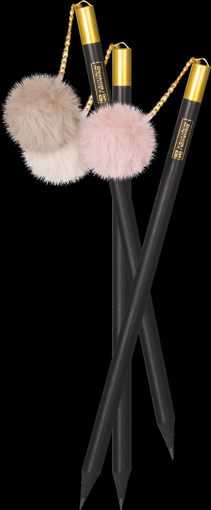 [4061947065046] Bleistift schwarz m. Bommel
