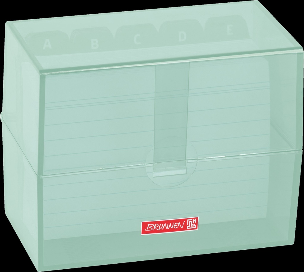 Karteibox A7 gefüllt mint