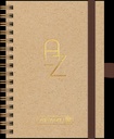 Spiral-Adressbuch A6 caramel extragroß