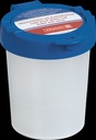 Wasserbecher blau Auslaufschutz