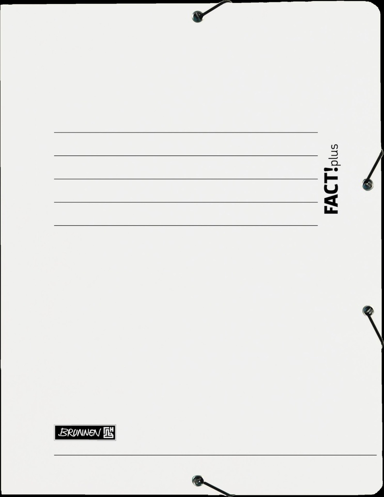 [4061947138092] Sammelmappe FACT! weiß Gummizug