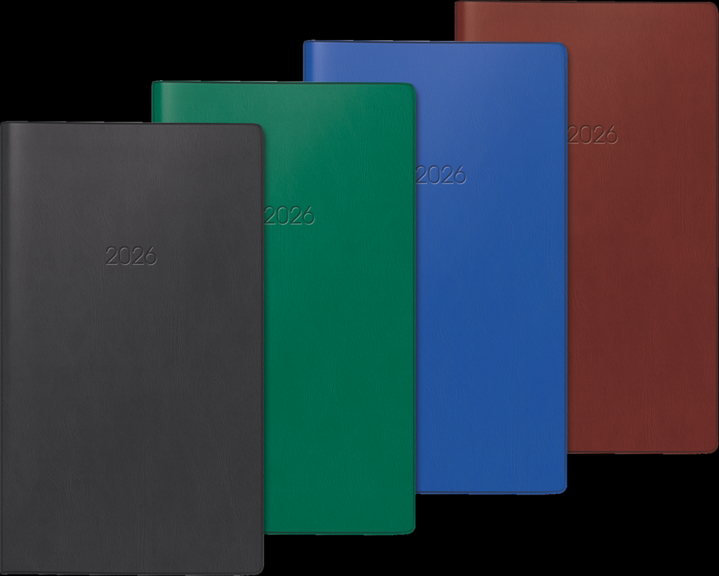 Faltkalender 9x15cm 1S/1M Folie