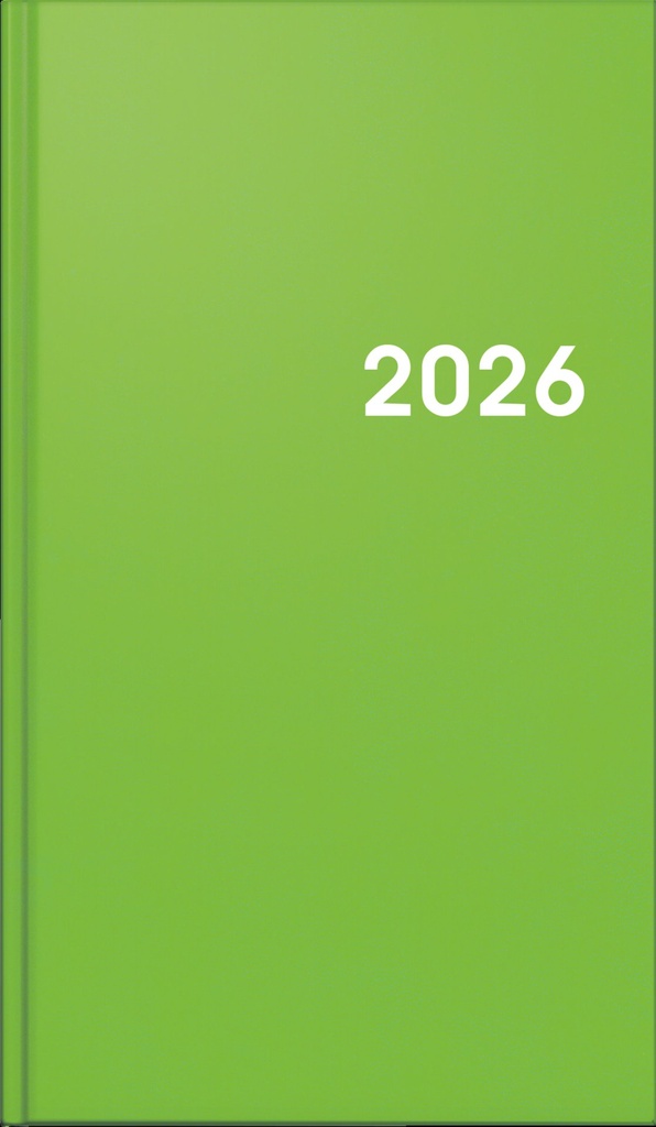 [4061947143522] Taschenkalender9x15cm 2S/1W grün