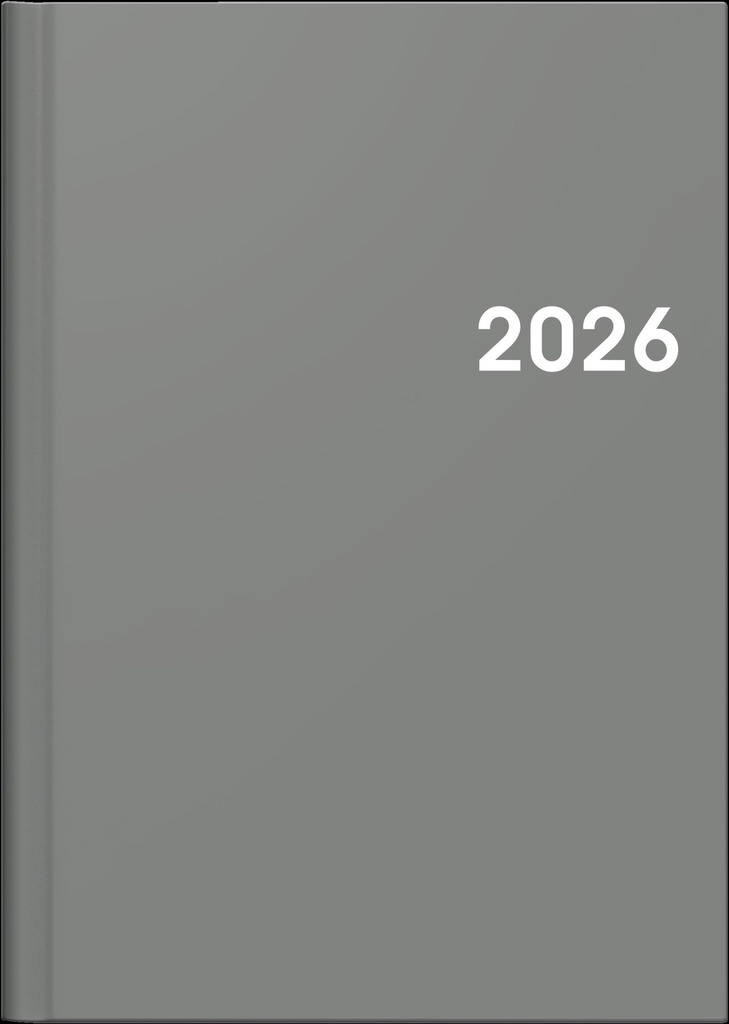 [4061947145007] Buchkalender A5 grau 2S/1W