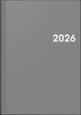 Buchkalender A5 grau 2S/1W