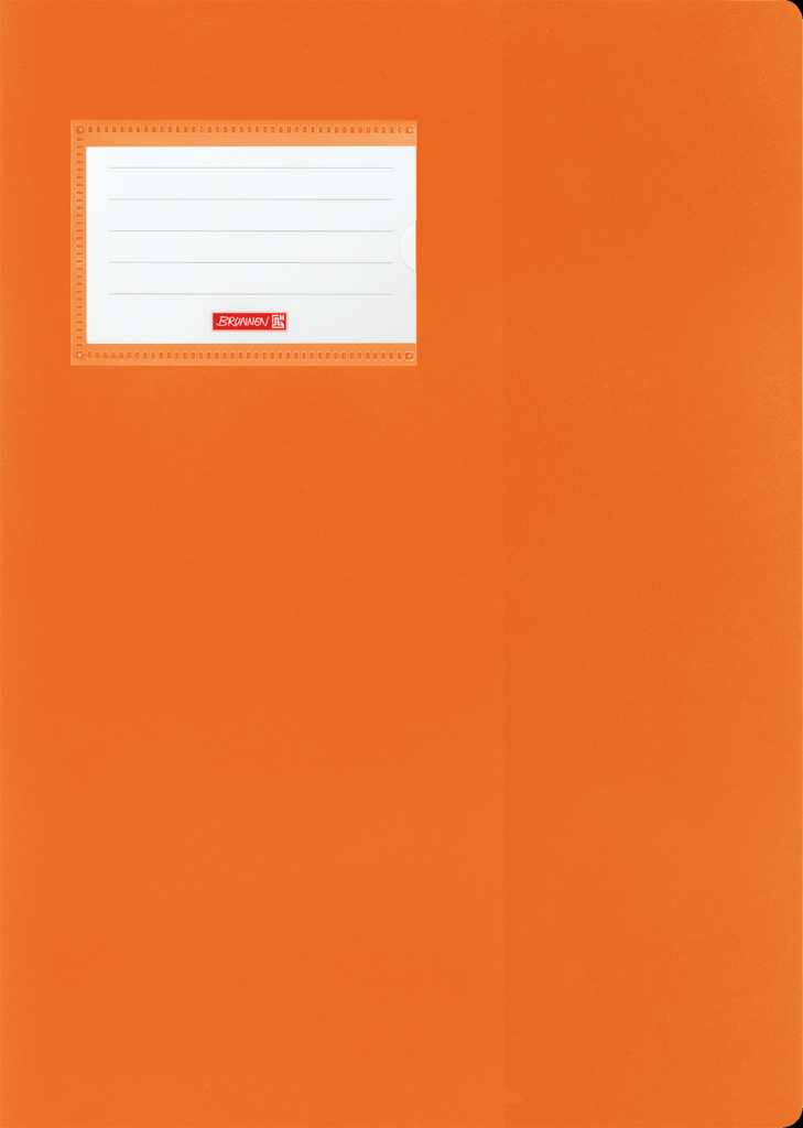 Hefthülle A4 FACT!pp orange mit Namensschild
