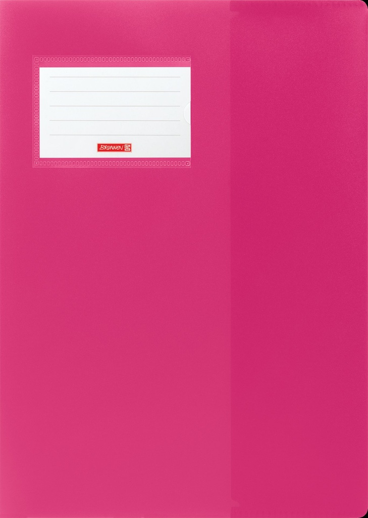 Hefthülle A4 FACT!pp pink mit Namensschild