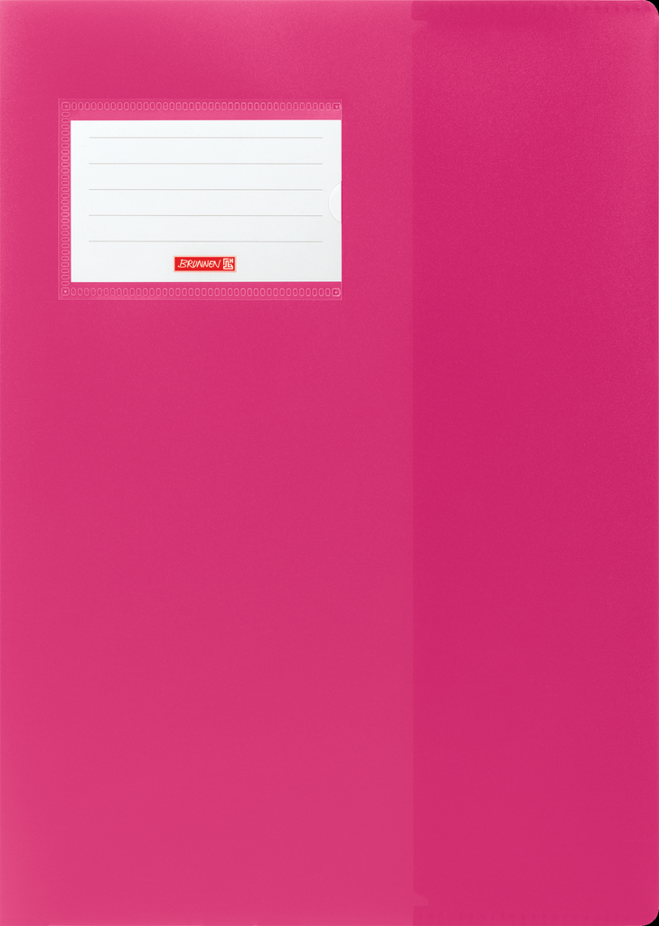 Hefthülle A4 FACT!pp pink mit Namensschild