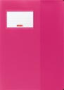 Hefthülle A4 FACT!pp pink mit Namensschild