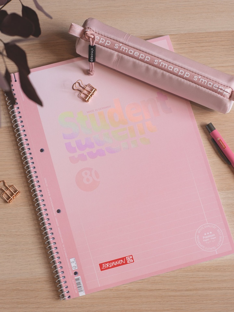 Collegeblock A4 Lin.27 Pastell rosa