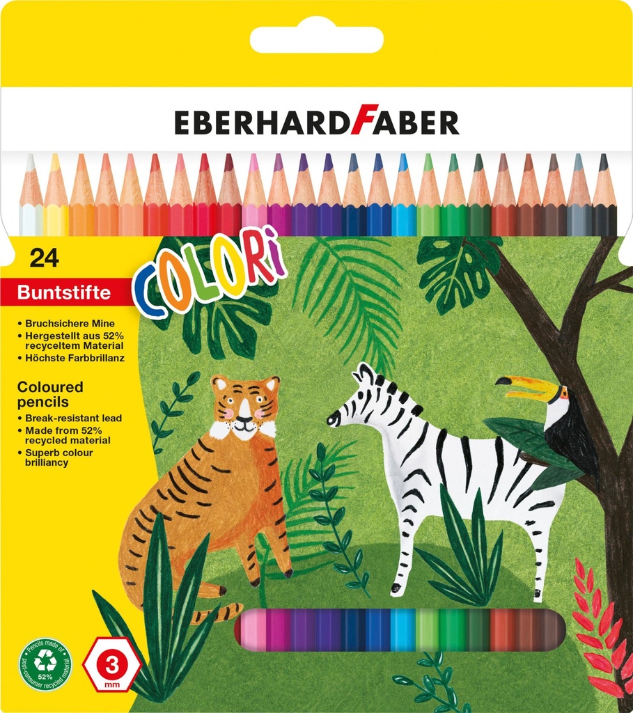Buntstift Colori hexagonal 24er Etui