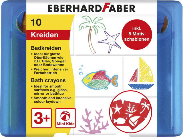 Badkreide 10er Etui ink. Schablonen