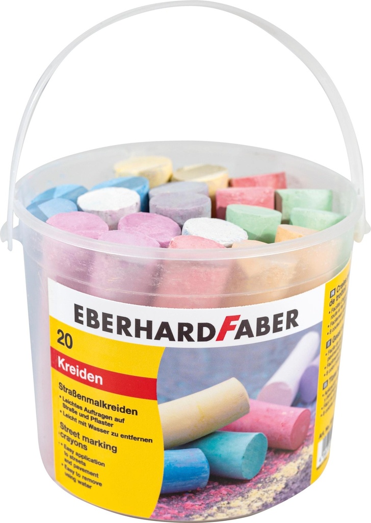 Straßenmalkreide 20er Eimer