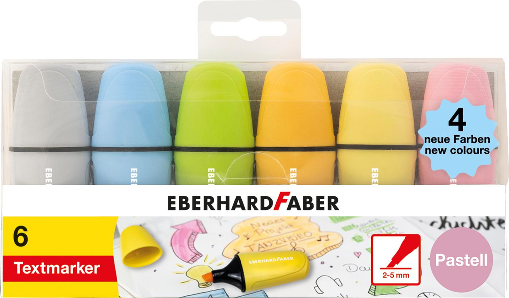 Textmarker Mini pastell Nr.II 6er Etui