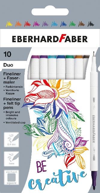 [4087205515108] Duo Fineliner Filzstift 10er Etui