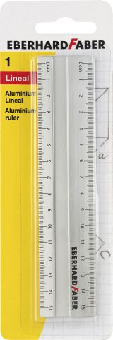 Aluminiumlineal 15 cm breit BK