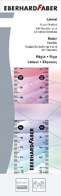 [4087205700115] Lineal Rainbow 15 cm flexibel
