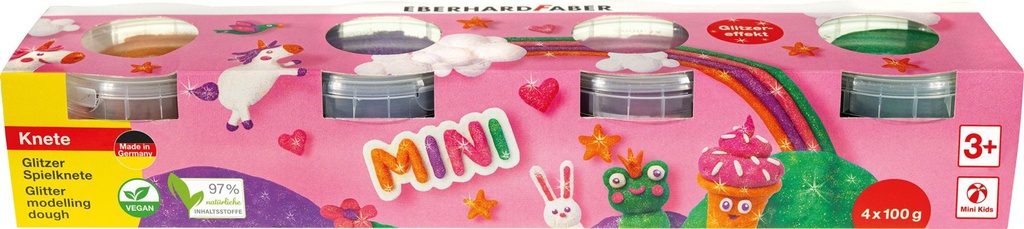 [4087205725118] Spielknete Glitzer 4er Set