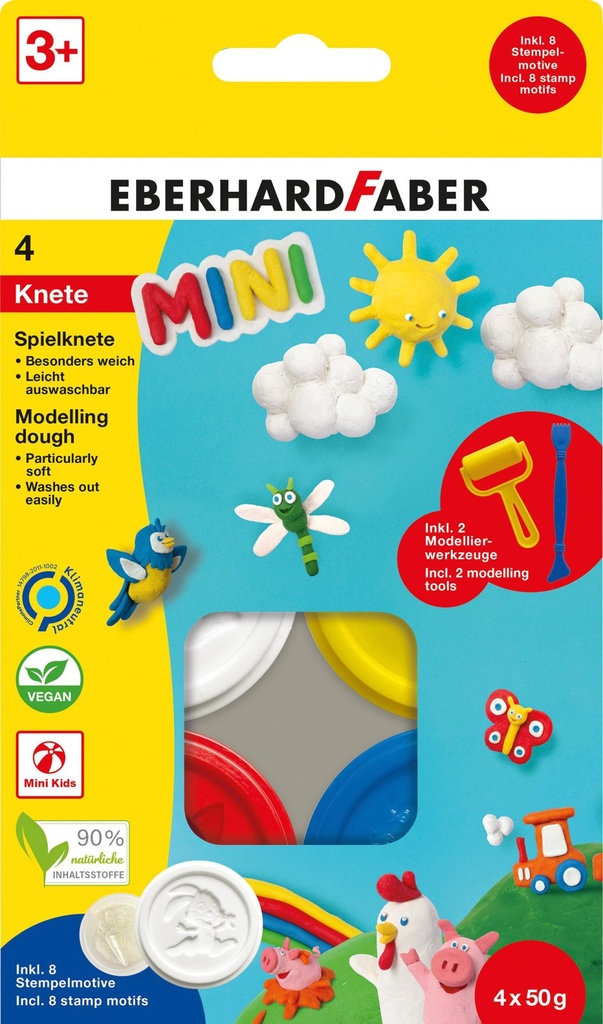 [4087205725149] Spielknete Basisfarben á 50g 4er Set