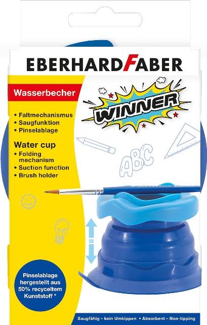 Wasserbecher Winner blau